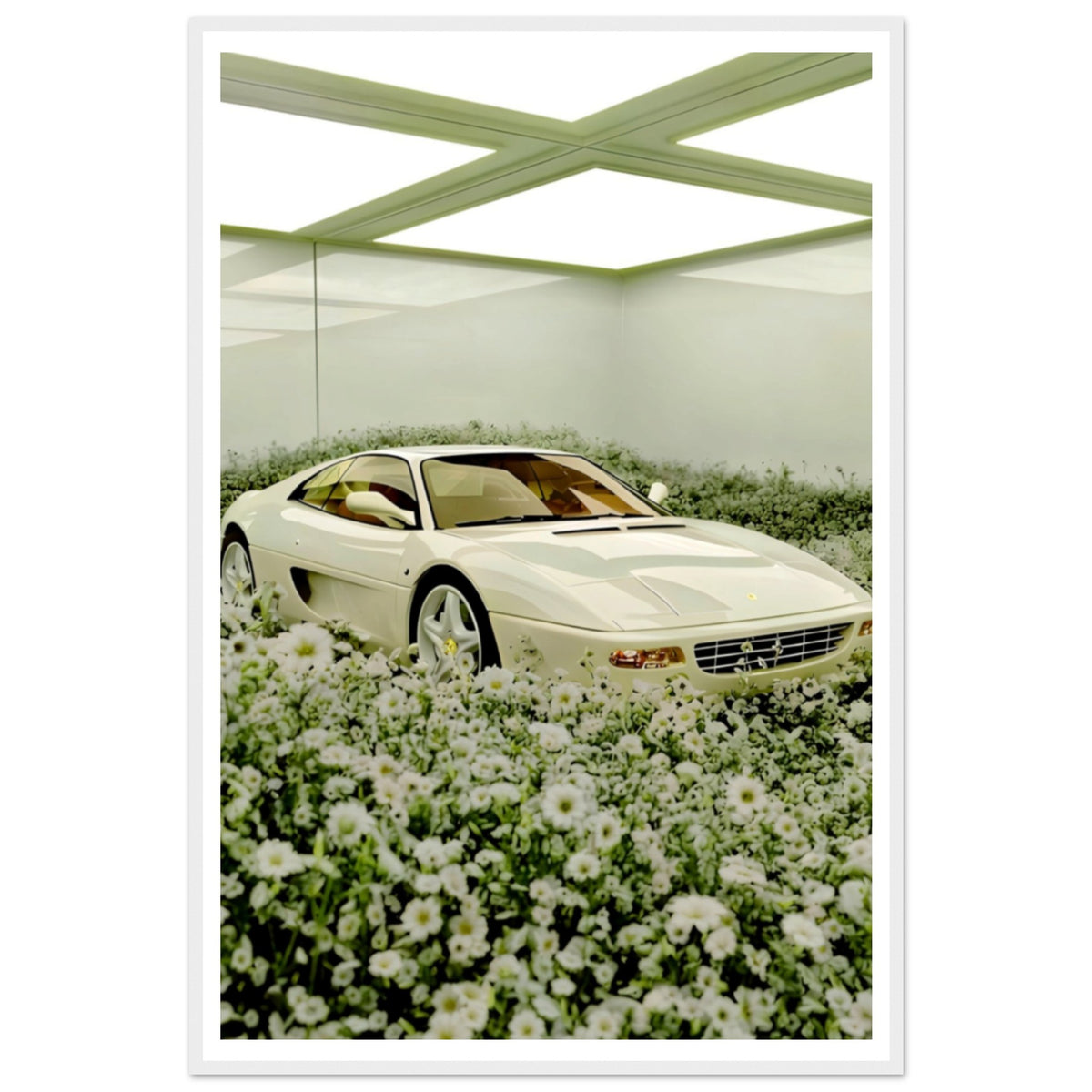White Ferrari