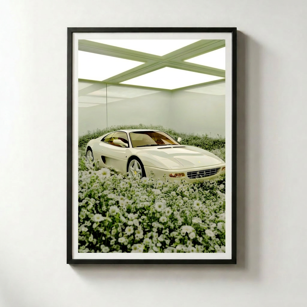 White Ferrari